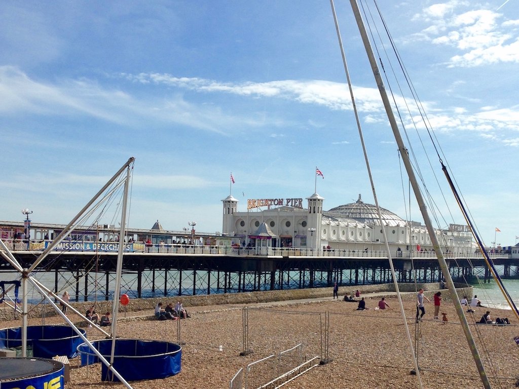 Sehenswürdigkeiten Brighton Pier von Weitem Brighton Sehenswürdigkeiten: Brighton Pier von der Promenade aus