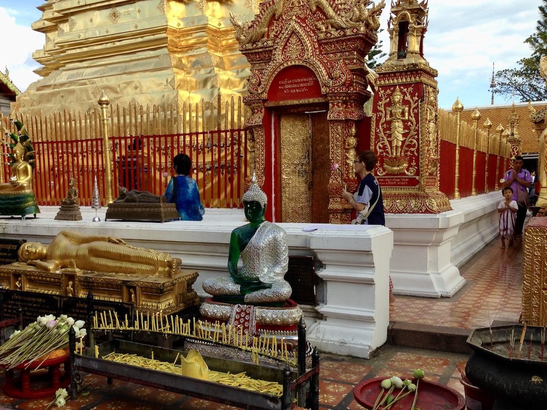 Wat Phra That Doi Suthep Chiang Mai in Thailand