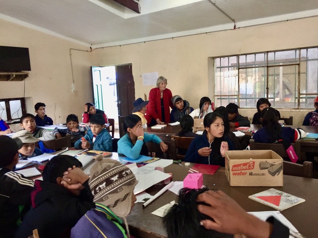 SES-Expertin beim Workshop in Bolivien