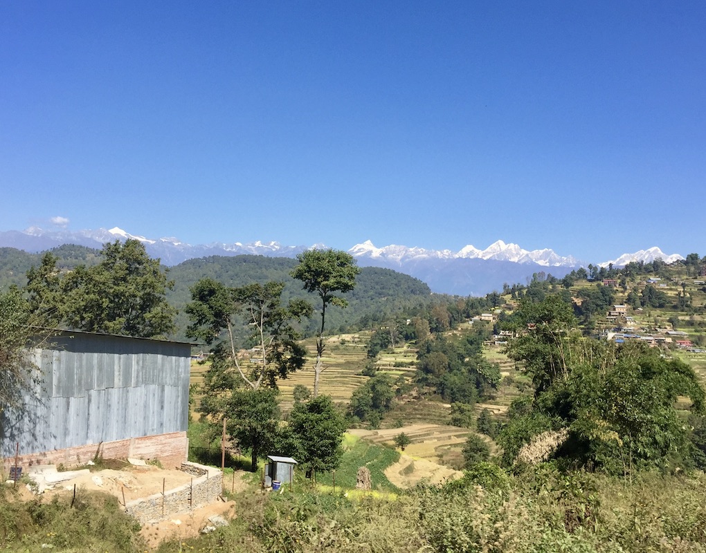 Kathmandu nach Nagarkot: Blick von der Straße