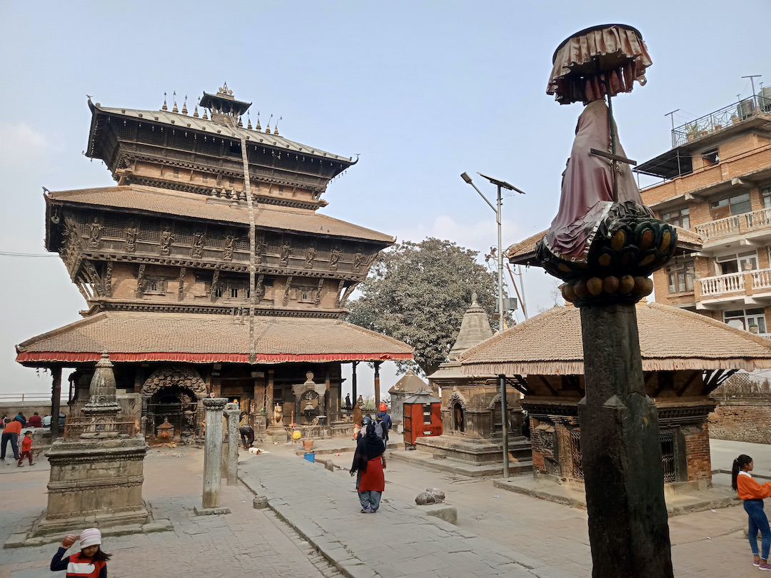 Der Bagh-Bhairab-Tempel in Kirtipur