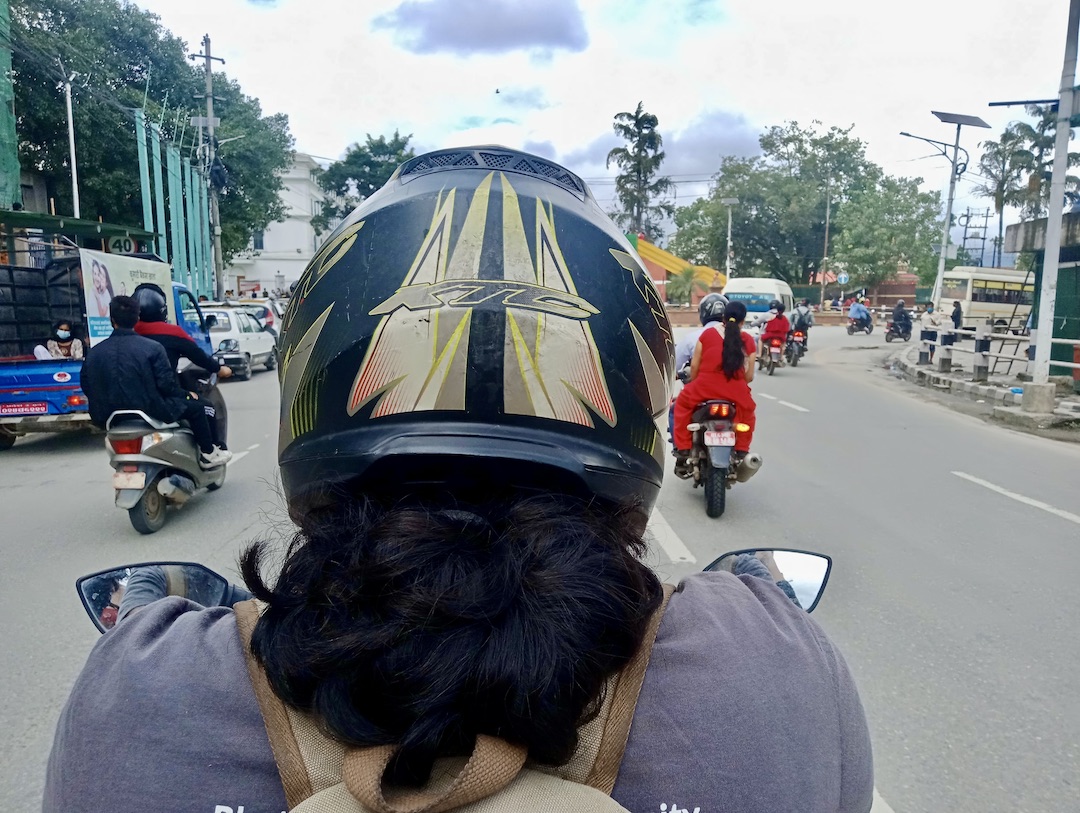 Unterwegs Motorrad Kathmandu