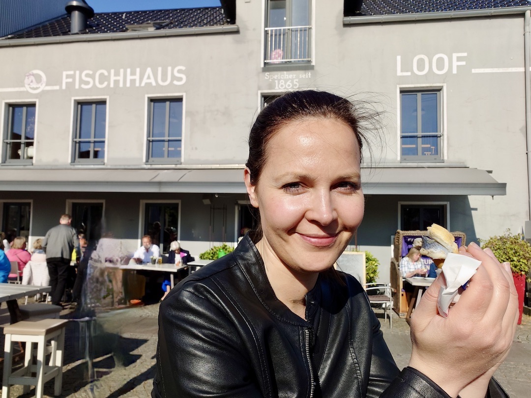 Fischbrötchen im Fischhaus Loof