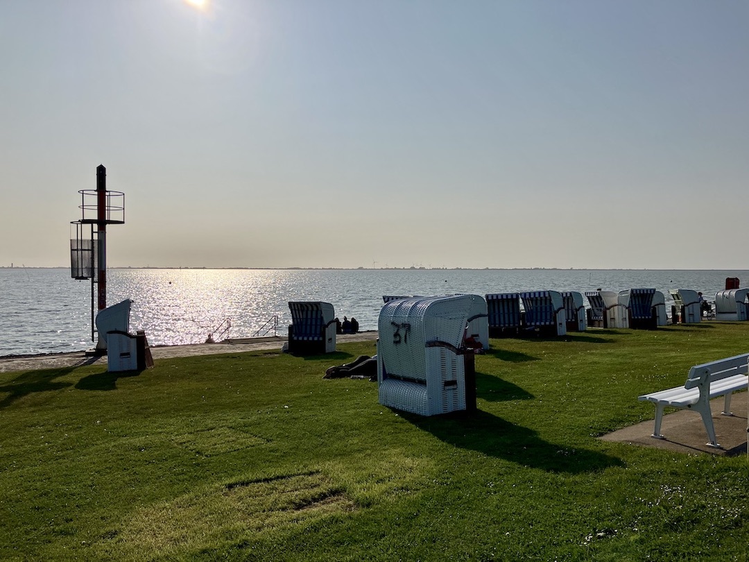 Husum Badestelle Gezeiten Hochwasser